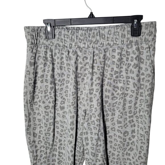 Simple Pleasures Womens Size XL Gray Animal Print Elastic Waist Pull On Lounge - Picture 9 of 11